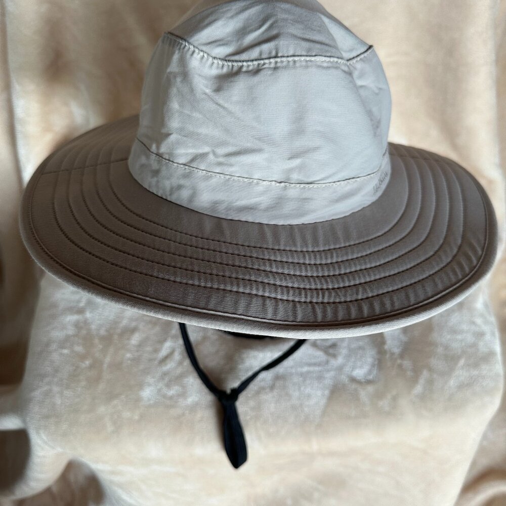 LL Bean Safari Boonie Wide Brim Neck Cape Sun Hat Size M Unisex Packable NWOT